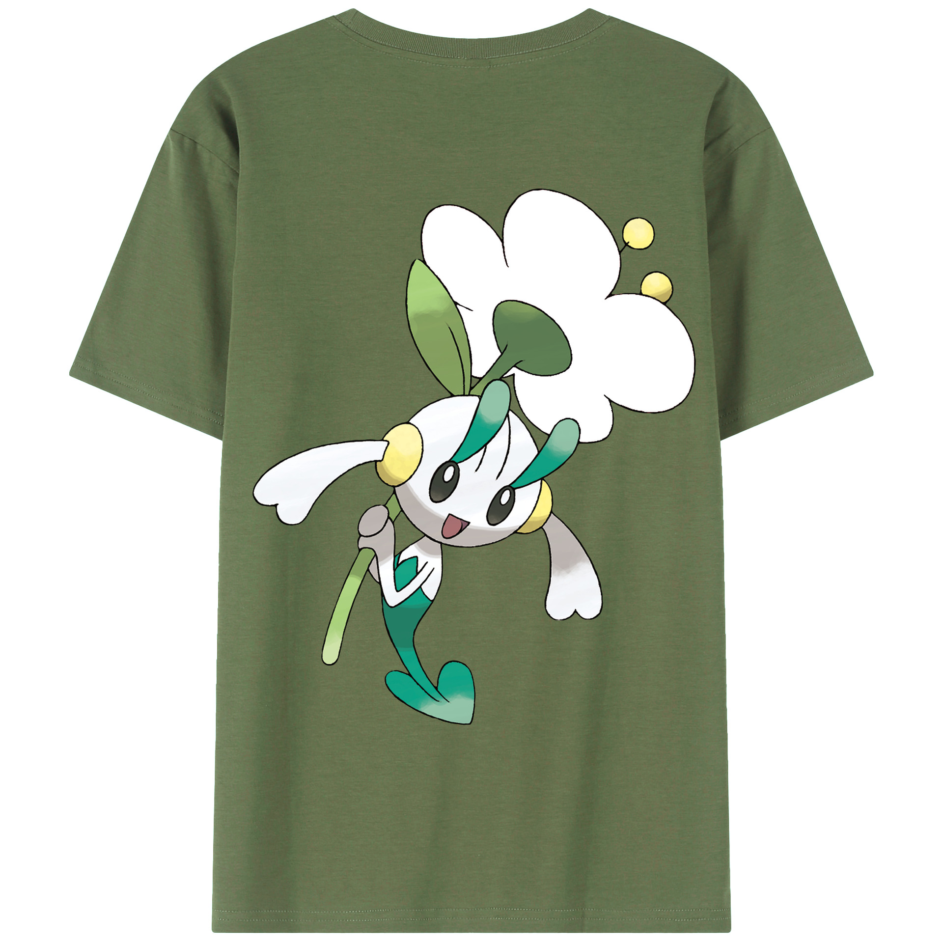（画像用） ポケットモンスター Pokémon 綿100％ メンズ半袖Tシャツ（バックプリント） 通気性